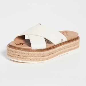 Sam Edelman White Platform Sandals